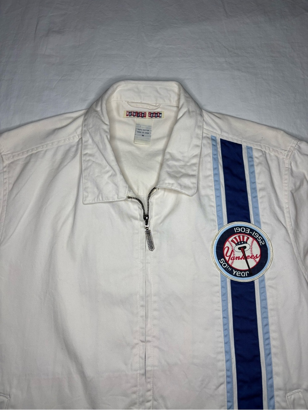 New York Yankees Classic Throwback Moonlight Graham Jacket MLB Cooperstown